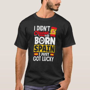 Camiseta España Bandera española que acabo de tener suerte