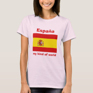Camiseta España Bandera + Mapa + Texto