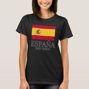 Camiseta España Bandera Vasco Viaje Europa vacaciones
