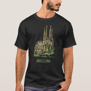 Camiseta España, Barcelona City, recuerdo para hombres 6
