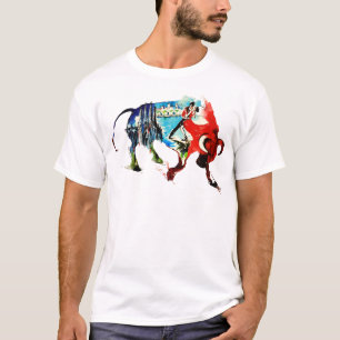 Camiseta España Bull Vintage Travel Love Watercolor