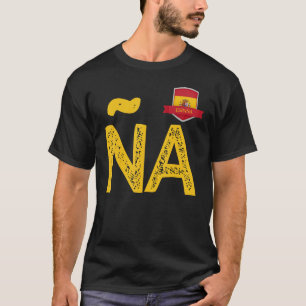 Camiseta España Carta de bandera humana N y A España Españ