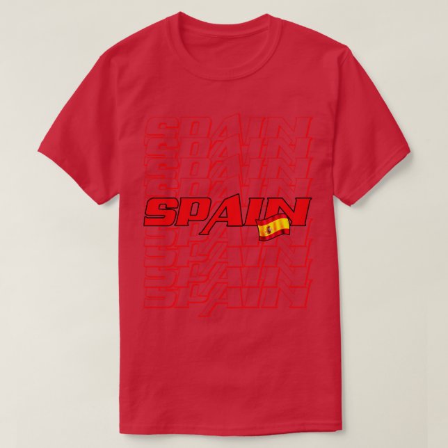 Camiseta España Cascada Texto 1 (Diseño del anverso)