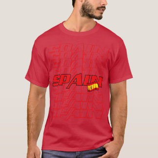Camiseta España Cascada Texto 1
