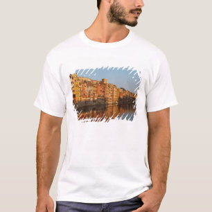 Camiseta  España. Cataluña. Gerona. Casas en el Onyar