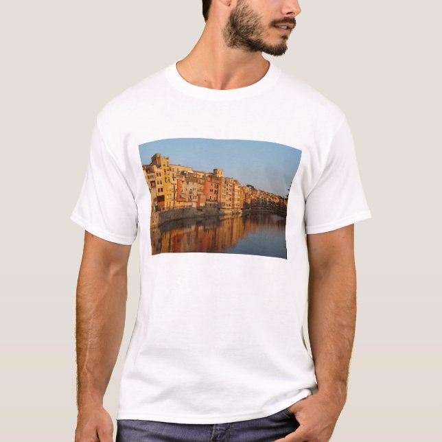 Camiseta  España. Cataluña. Gerona. Casas en el Onyar (Anverso)