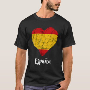 Camiseta España Corazón de Bandera España Orgullo español R