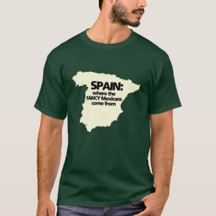 Camiseta España de donde los mexicanos DE LUJO vienen