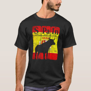 Camiseta España Elementos de tabla periódicos Toro Toro Esp