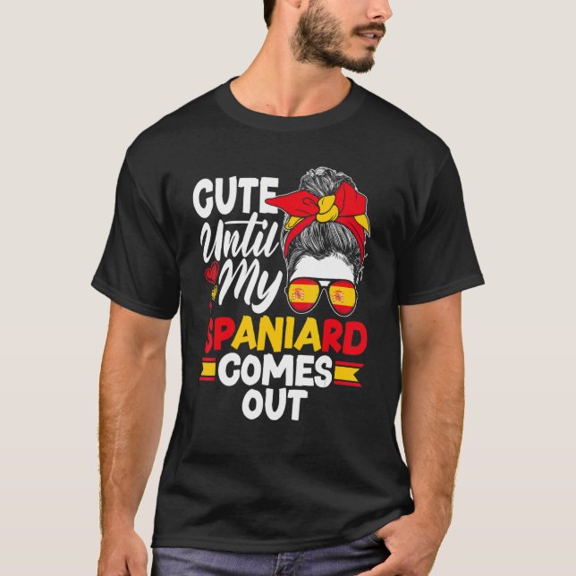 Camiseta España España España se queda hasta que llegue mi  (Anverso)