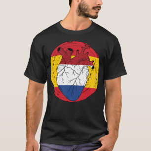 Camiseta España Española Koningsdag Corazón holandés Holand