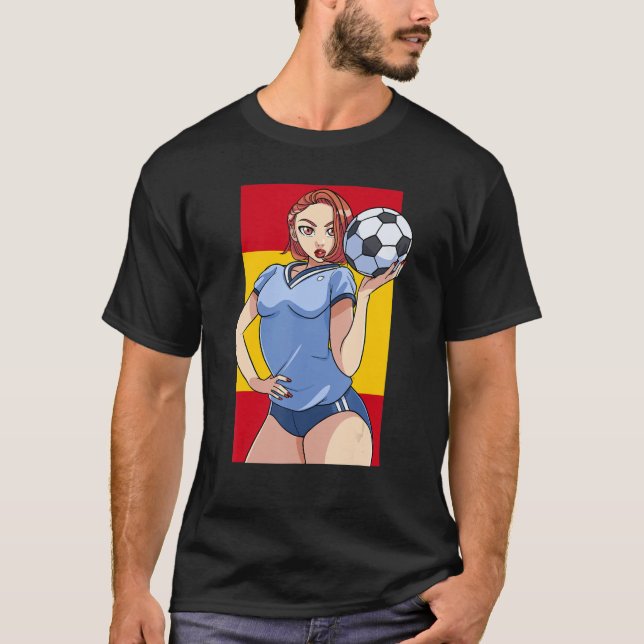 Camiseta España Fan Fan Soccer Espana Orgulloso Latino (Anverso)
