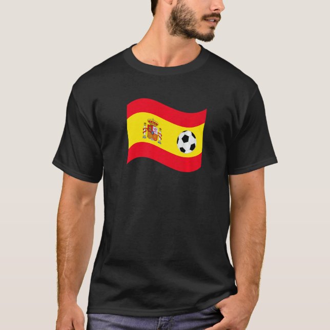 Camiseta España Fútbol Club Bandera País (Anverso)