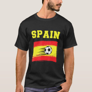 Camiseta España: Fútbol Fútbol Diseño de Bandera Española P