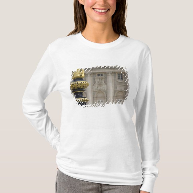 Camiseta España, Madrid. Palacio Real, lámpara dorada ornam (Anverso)