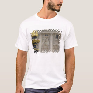 Camiseta España, Madrid. Palacio Real, lámpara dorada ornam