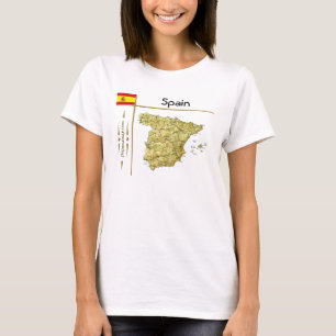 Camiseta España Mapa + Bandera + Título