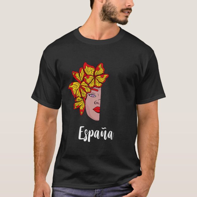 Camiseta España: Mariposa Espana Española (Anverso)