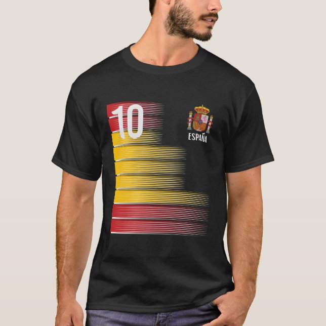 Camiseta España Número 10 de España (Anverso)