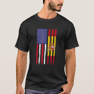 Camiseta España Roots Bandera semiamericana Patriótica Espa