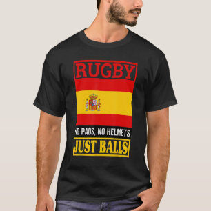 Camiseta España Rugby No Pads No Cascos Sólo Bolas