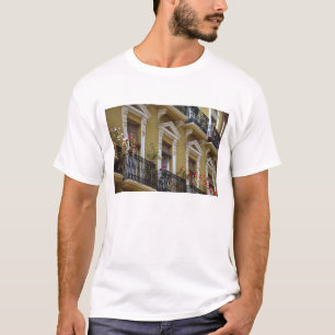 Camiseta España, Sevilla, Andalucía Geranios cuelgan sobre