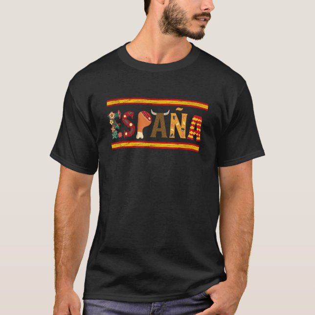 Camiseta Espana Spain Flag Fiesta Spanish Roots Espanol Spa (Anverso)