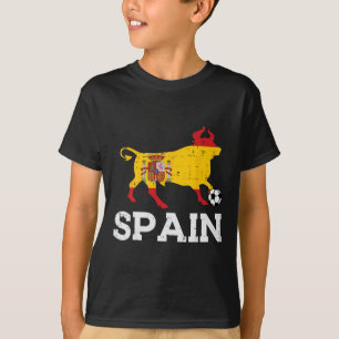Camiseta España Toro Fútbol Español Ll Hombres Mujeres Niño