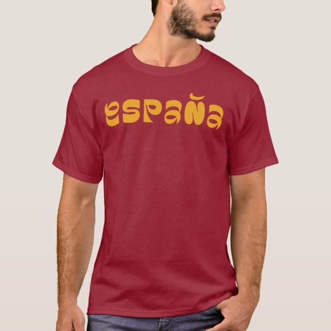 Camiseta Espana typography logo design T-Shirt (Anverso)