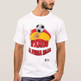 Camiseta España: Vamos La Furia Roja 2 Blanco