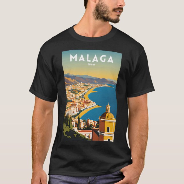 Camiseta España Vintage de Málaga (Anverso)