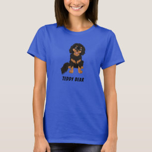 Camiseta Español de advertencia de negro y Tan personaliza