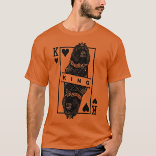 Camiseta Español De Agua Irlandés Rey De Corazones Gracioso