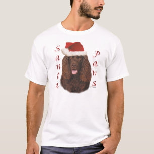 Camiseta Español de agua irlandesa Santa Paws