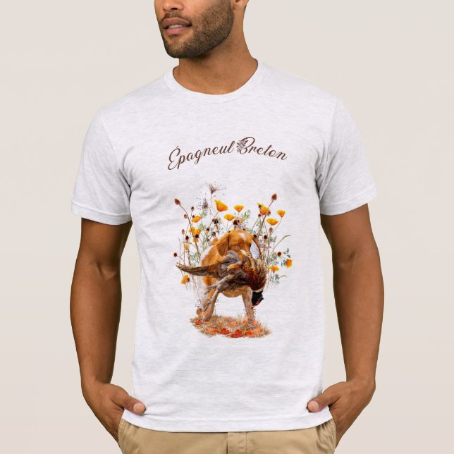 Camiseta Español de Bretaña, cazando café faisán Mug T-Sh (Anverso)