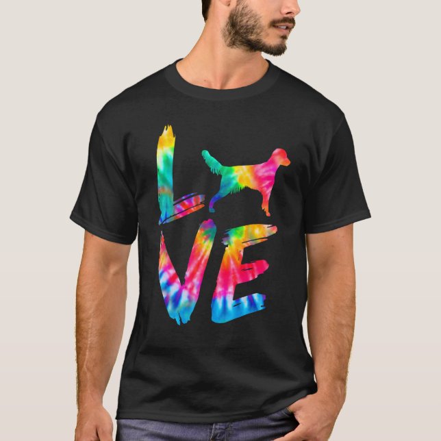 Camiseta Español Francés Tie Dye Love Dog Mom (Anverso)