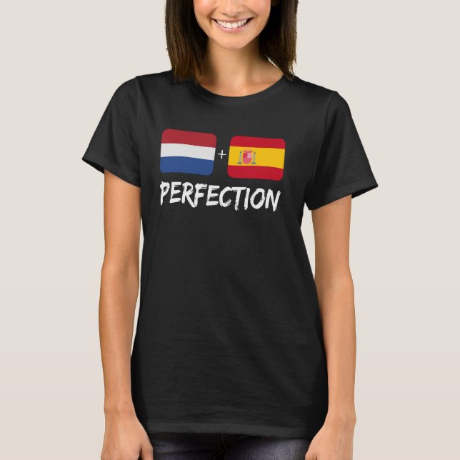 Camiseta Español Plus Holanda Mezcla de Perfección Herencia (Anverso)