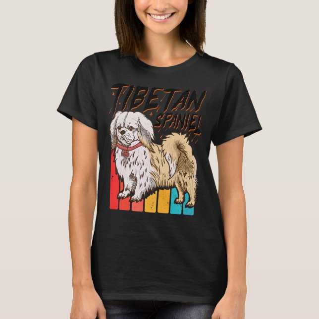 Camiseta Español tibetano - Identificación de perro - Perro (Anverso)