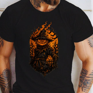 Camiseta Espantapájaros de Calabaza Ardiente