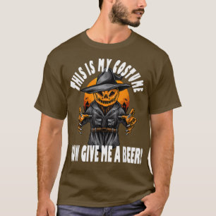 Camiseta Espantapájaros De Calabaza Este Es Mi Disfraz Ahor