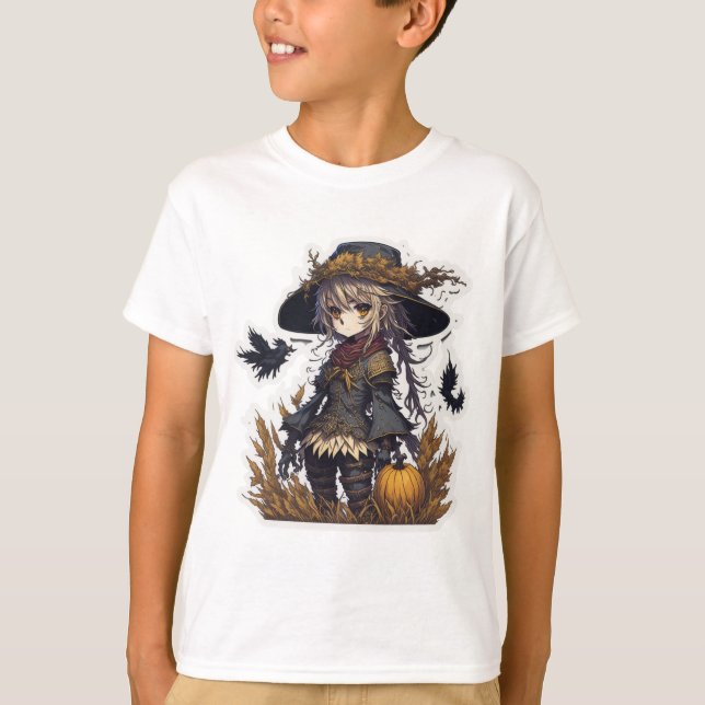 Camiseta Espantapájaros de Halloween (Anverso)
