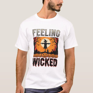 Camiseta Espantapájaros de Halloween sintiéndose malvado Vi