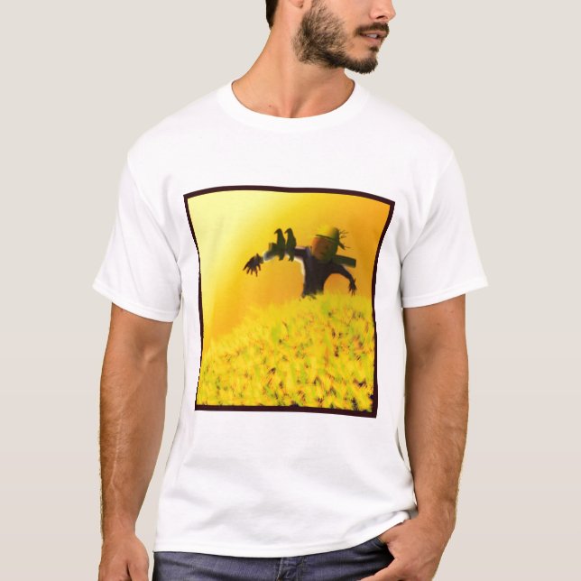CAMISETA ESPANTAPÁJAROS EN LA OSCURIDAD (Anverso)