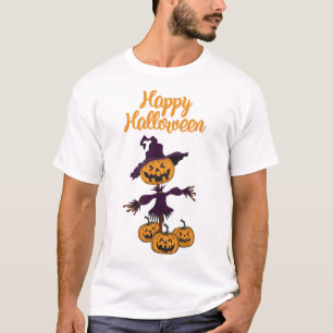 Camiseta Espantapájaros Feliz Halloween