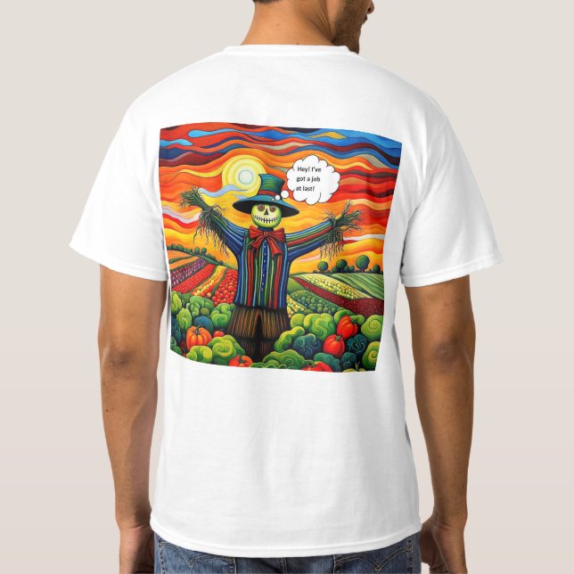 Camiseta Espantapájaros Trabajo (Reverso)