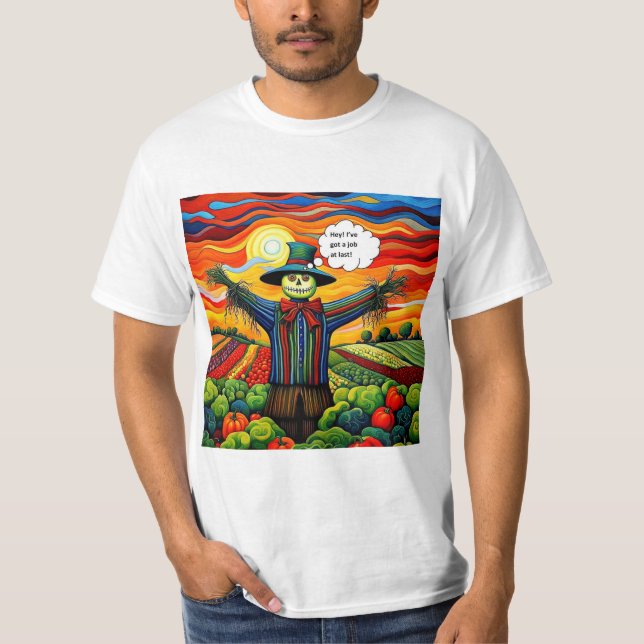 Camiseta Espantapájaros Trabajo (Anverso)