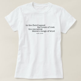 Camiseta Espantapájaros y poema de tango