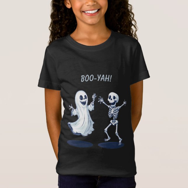Camiseta espantosa escena de Halloween (Anverso)