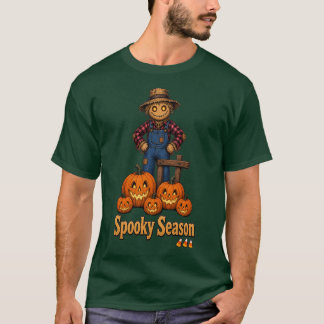 Camiseta Espantosa Temporada Espantapájaros/Calabaza de Jac