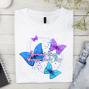 Camiseta Esparce sus alas y vuela mariposa